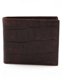 3D Belt Company® Men's Croc Print Bifold Wallet
