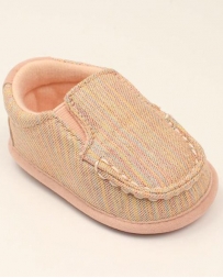 Baby Buckers® Casual Pink Shimmer Shoe