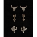 M&F Western Products® Ladies' 3 Pr Earrings