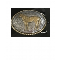 Nocona Belt Co.® 2-Toned Horse Buckle