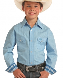 Rough Stock® by Panhandle Slim Boys' 2 Pocket LS Snap Print