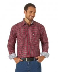 George Strait® Men's LS Button Down Plaid Shirt - Big and Tall