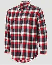 Wrangler® Men's Heavyweight Flannel Shirt - Big and Tall
