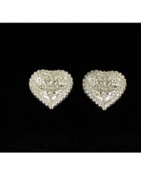 Blazin Roxx® Ladies' Engraved Heart Earrings
