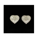 Blazin Roxx® Ladies' Engraved Heart Earrings
