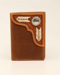 Nocona® Men's Laced Trifold Wallet