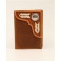 Nocona® Men's Laced Trifold Wallet