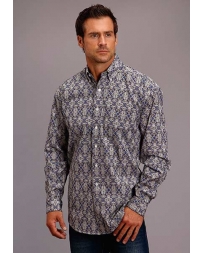Stetson® Men's LS Button Down Print Shirt