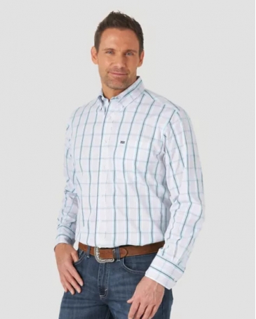 Men's Comp LS 1 Pocket Plaid Shirt 