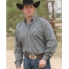 Cinch® Men's Solid Grey Long Sleeve Shirt