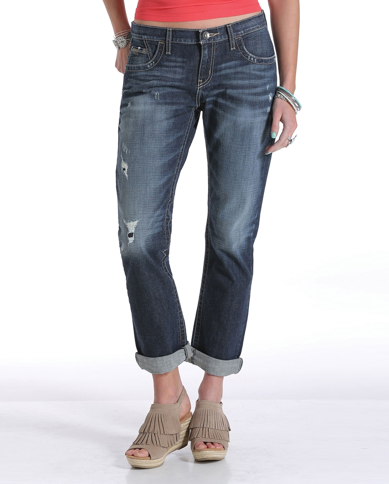 Cruel® Ladies' Rhyon Boyfriend Crop Jeans - Fort Brands