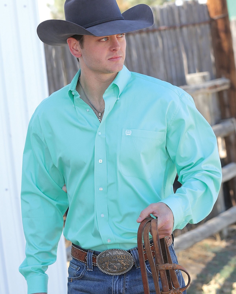 Cinch® Men's Solid Long Sleeve Shirt - Fort Brands