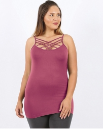 Zenana® Ladies' Curvy Strappy Tank