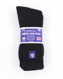Just 1 Time® Men's Diabetic Crew Sock 3 Pack