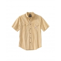 Carhartt® Men's SS Chambray Plaid Shirt