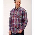 Roper® Men's Plaid Snap Western LS Shirt