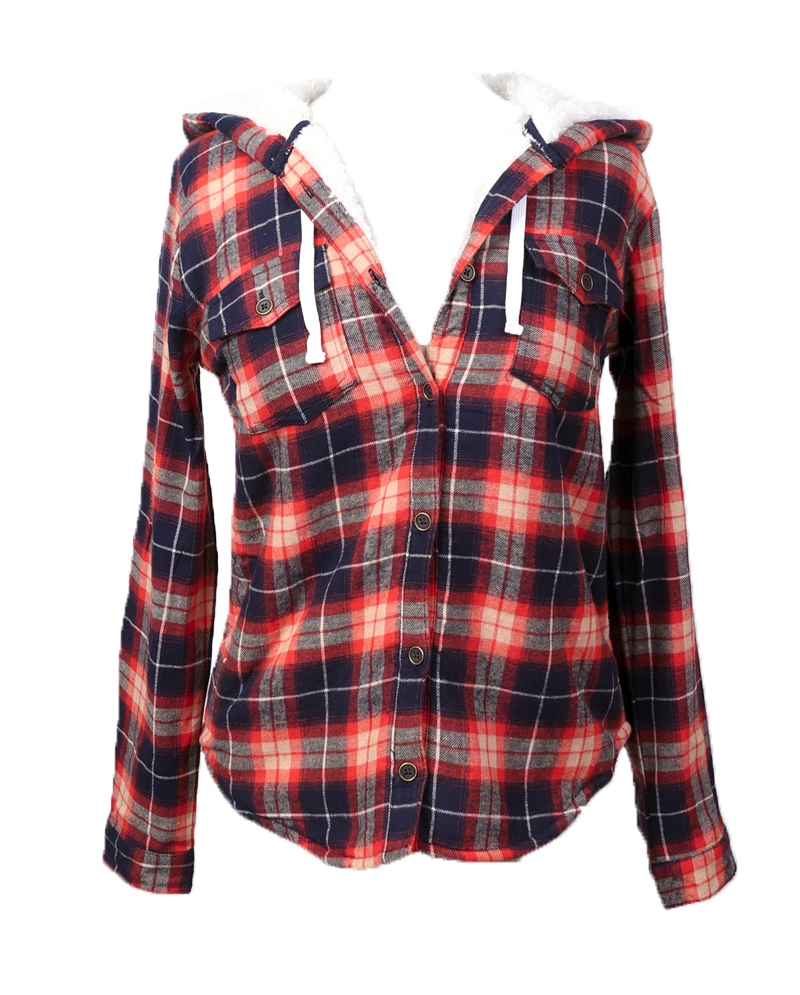 Derek Heart® Ladies' L/S Button Sherpa 