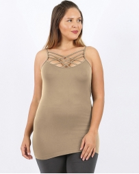 Zenana® Ladies' Curvy Strappy Tank