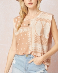 Ladies' Bandana Print Top