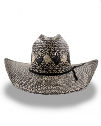 Rodeo King® Black/Ivory Jute Straw Hat