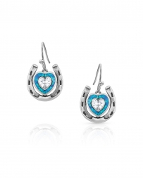 Montana Silversmiths® Ladies' Horseshoe Heart Earrings