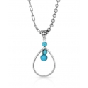 Montana Silversmiths® Ladies' Turquoise Drop Necklace
