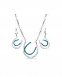 Montana Silversmiths® Ladies' Double Horseshoe Necklace Set