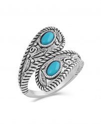 Montana Silversmiths® Ladies' Balancing The Whole Turquoise Ring