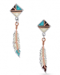 Montana Silversmiths® Ladies' Am Legends Feather Earrings