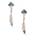 Montana Silversmiths® Ladies' Am Legends Feather Earrings