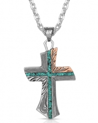 Montana Silversmiths® Inner Light Turquoise Cross Necklace