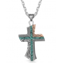 Montana Silversmiths® Inner Light Turquoise Cross Necklace