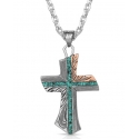 Montana Silversmiths® Inner Light Turquoise Cross Necklace