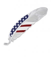 Montana Silversmiths® Stars And Stripes USA Hat Feather