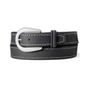 Justin® Boots Men's Dustin 1.5" Solid Black Belt