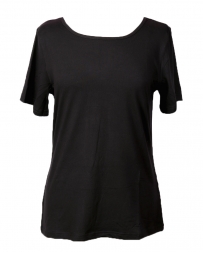 Pine Apparel® Ladies' Wide Neck Crew Basic Tee