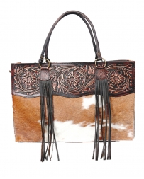 American Darling Ladies' Hair On Tooled Handbag