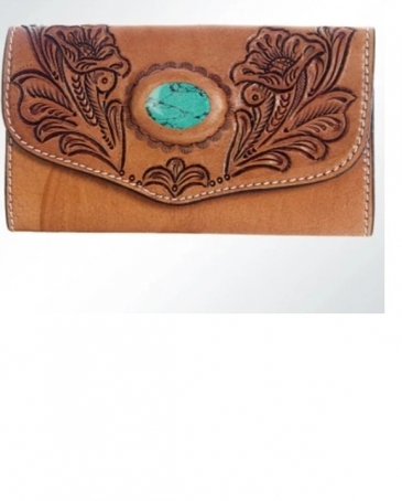 American Darling Ladies' Wallet With Turquoise Stone - Fort Brands