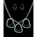Just 1 Time® Ladies' Silver And Turquoise Set