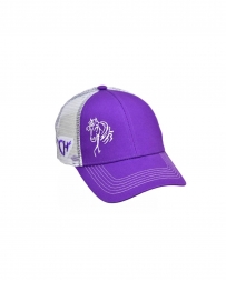 Cowgirl Hardware® Girls' Toddler Purple Horse Cap