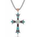 Montana Silversmiths® Men's Legends Faith Cross Necklace