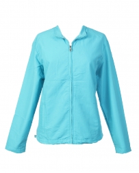 Volume Apparel® Ladies' Lightweight Jacket- Blue/Red