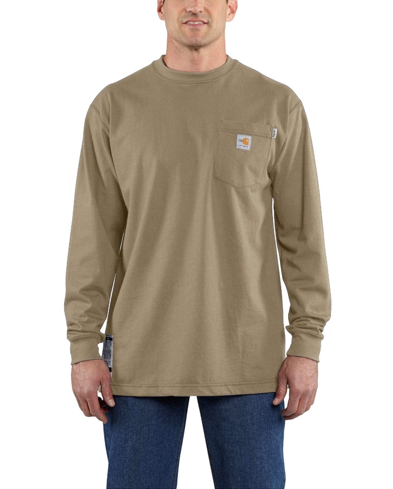 Carhartt® Men's Flame Resistant LS Pocket T-shirt