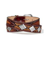 Tony Lama® Men's Buscadero Diamond Concho Belt