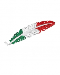 Montana Silversmiths® Mexican Flag Hat Feather
