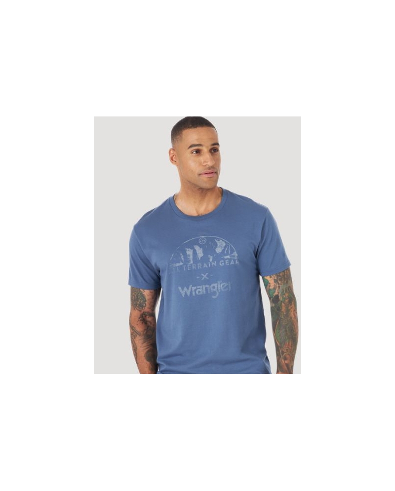 Wrangler® Men's ATG Logo Graphic Tee Blue - Fort Brands