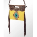 American Darling Ladies' Aztec Rug With Fringe Purse
