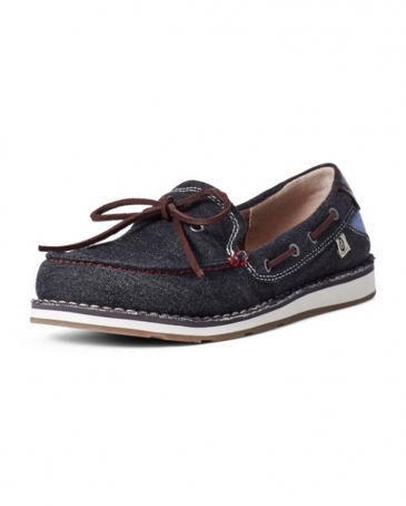 Ariat Donna Eco Cruiser Shorebound - Scarpe Da Barca Slip-on Ecologiche In Misto Canapa E Cotone, Marrone