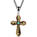 Montana Silversmiths® Men's Tri Tone Scroll Cross