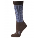 Boot Doctor® Ladies' Brown Crew Sock